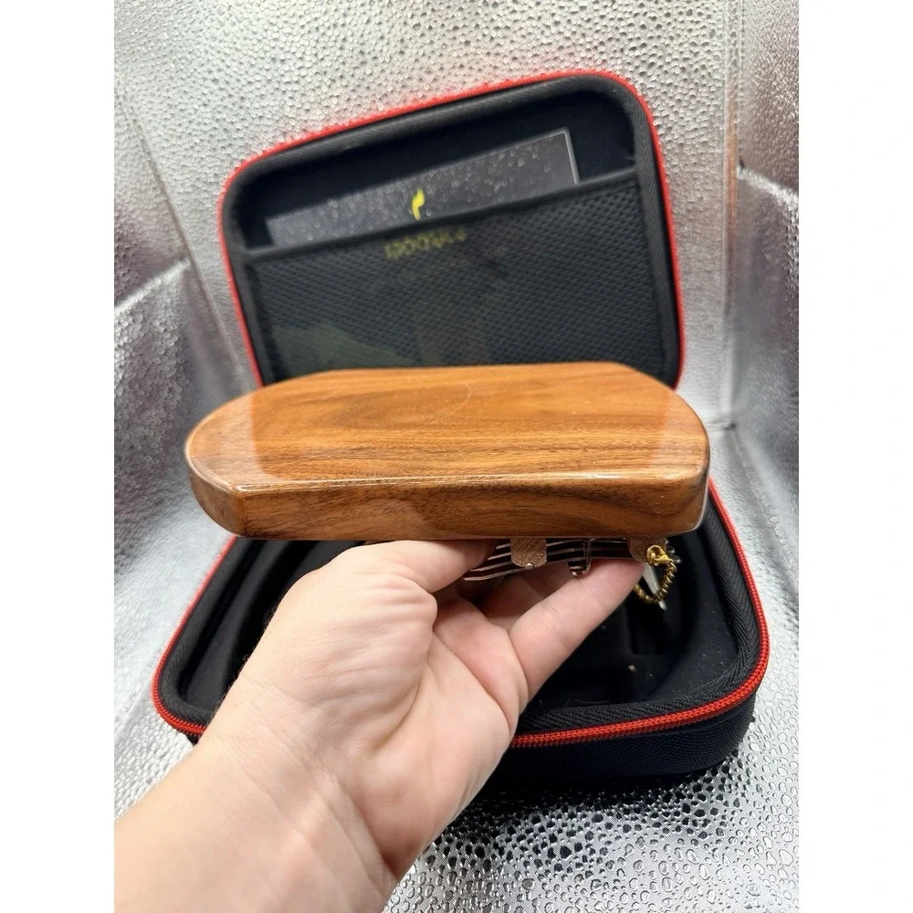 MOOZICA 21 Key EQ Kalimba Koa Wood Thumb Piano Kalimba Case Rare Find